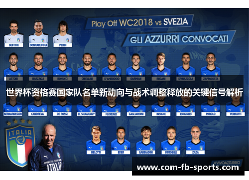 世界杯资格赛国家队名单新动向与战术调整释放的关键信号解析 世界杯资格赛国家队名单新动向与战术调整释放的关键信号解析